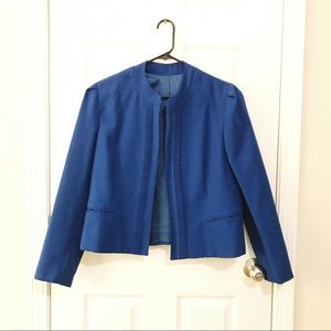 Vintage, Bright Cobalt Structured Blazer